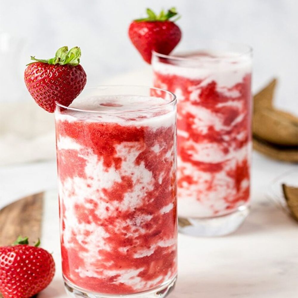 [SH Pacific] April Strawberry Cheung 1kg Latte Puree Milk Yogurt Ade Making